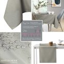 AmeliaHome Tablecloth Empire cappuccino plain classic circle 100x100 cm AmeliaHome Tablecloth Empire cappuccino plain classic circle 100x100 cm
