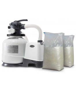 Smilšu filtra sūknis 10500 l/h INTEX 26648 + 50 kg smilšu