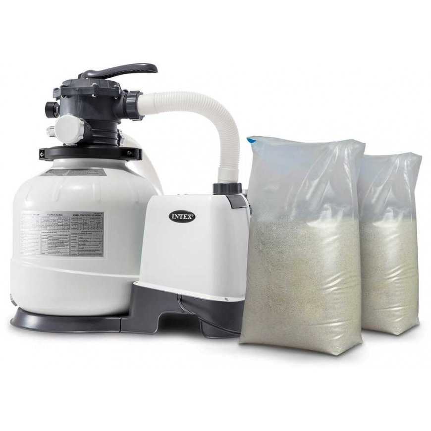 Smilšu filtra sūknis 10500 l/h INTEX 26648 + 50 kg smilšu