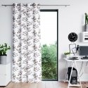 Nakts blackout tipa aizkars AmeliaHome SERENITY, 140x250 cm, gredzeni, krāsa: balta, ziedu raksts Nakts blackout tipa aizkars AmeliaHome SERENITY, 140x250 cm, gredzeni, krāsa: balta, ziedu raksts