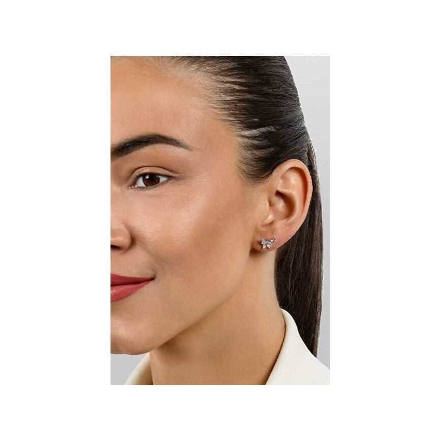 Brilio Silver Beautiful silver earrings Butterfly EA631W