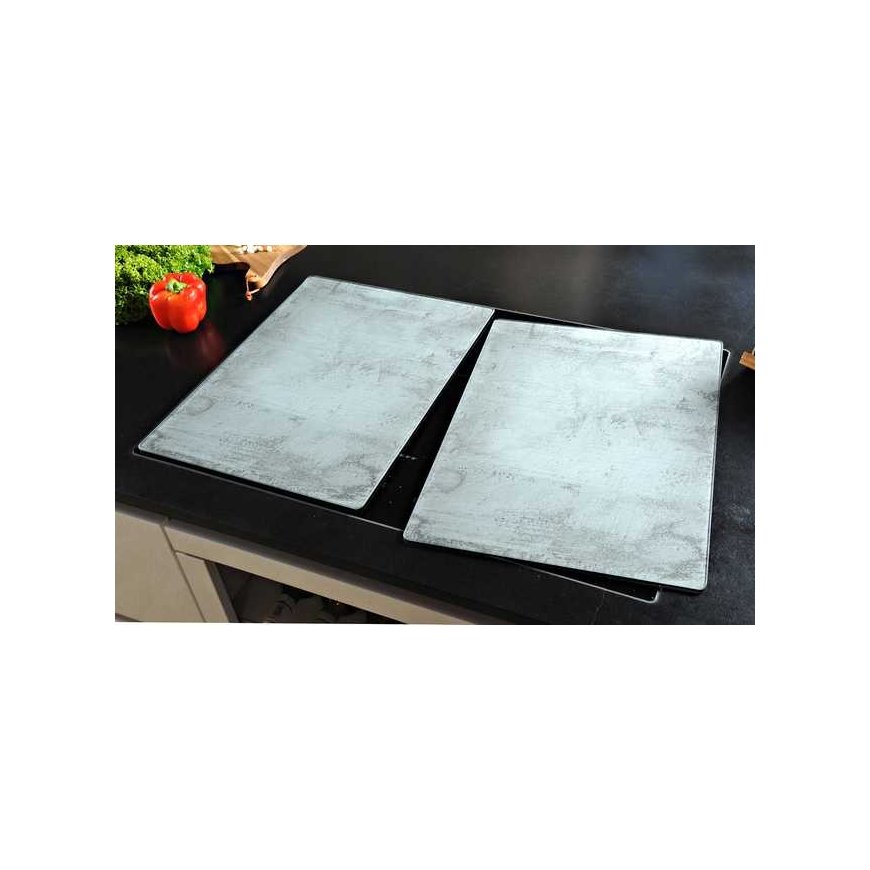 Kütteahju kaitseplaat XL, 2 tk, betooni imitatsioon, KESPER – 2