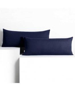 Amber Dekoratiivinen tyynynpäällinen GINTARO värissä, laivastonsininen tyyli, klassinen materiaali - tekstiilitrikoo 40x120 Deco