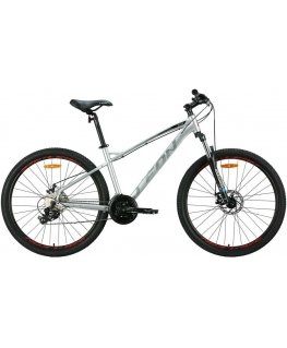 Dviratis AL 27.5" Leon XC 100 DD rėmas-16,5" pilkas su juodu ir raudonu