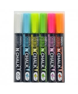 Marvy Uchida kriidimarkerid Marvy Neon`n kriidimarker 490-6C neoon 6 tk.