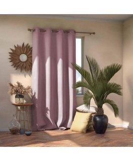 Yöverho renkailla AmeliaHome BLACKOUT 140X270 cm, 1 kpl, väri: vaaleanpunainen