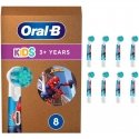 Toothbrush Head Braun Oral-B Kids Spiderman 8-piece toothbrush accessory (white, frustration-free packaging)
