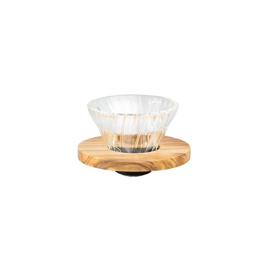 Hario V60 стеклянный капельный кофейник 01 – оливковое дерево