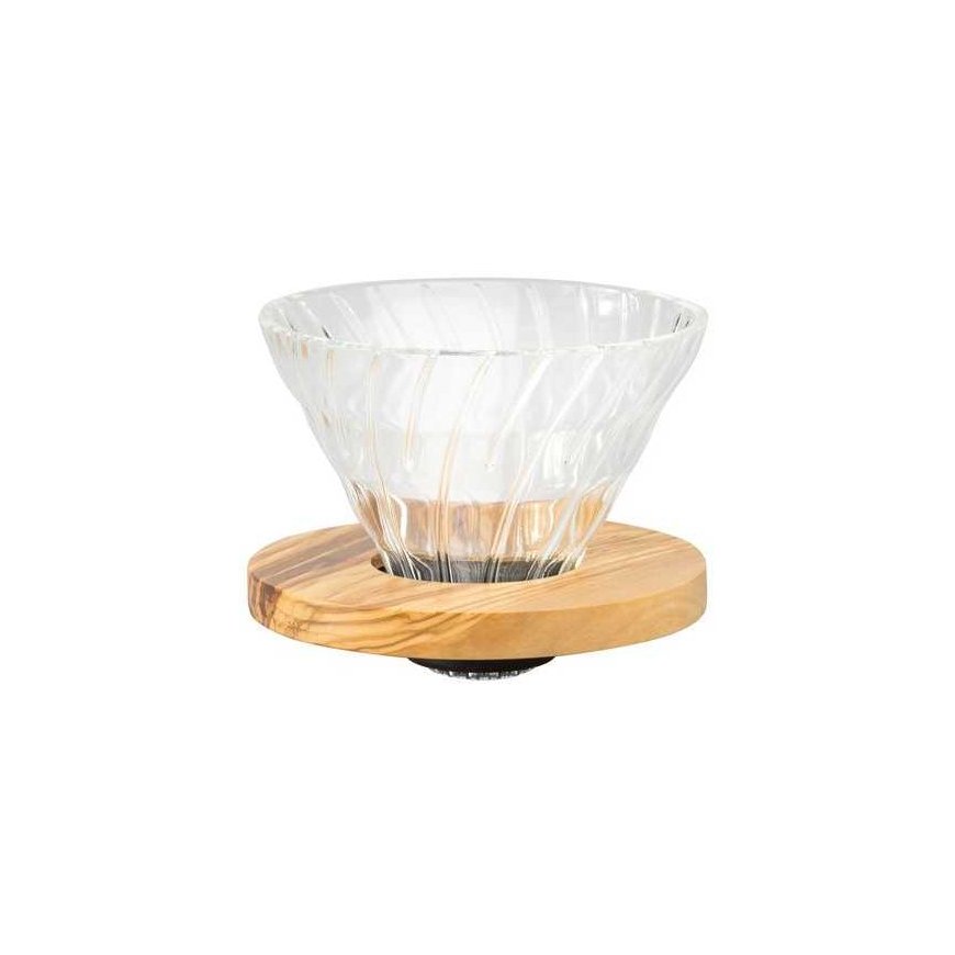 Hario V60 стеклянный капельный кофейник 01 – оливковое дерево – 5