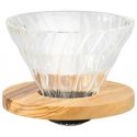 Hario V60 glass dripper 01 – olive wood