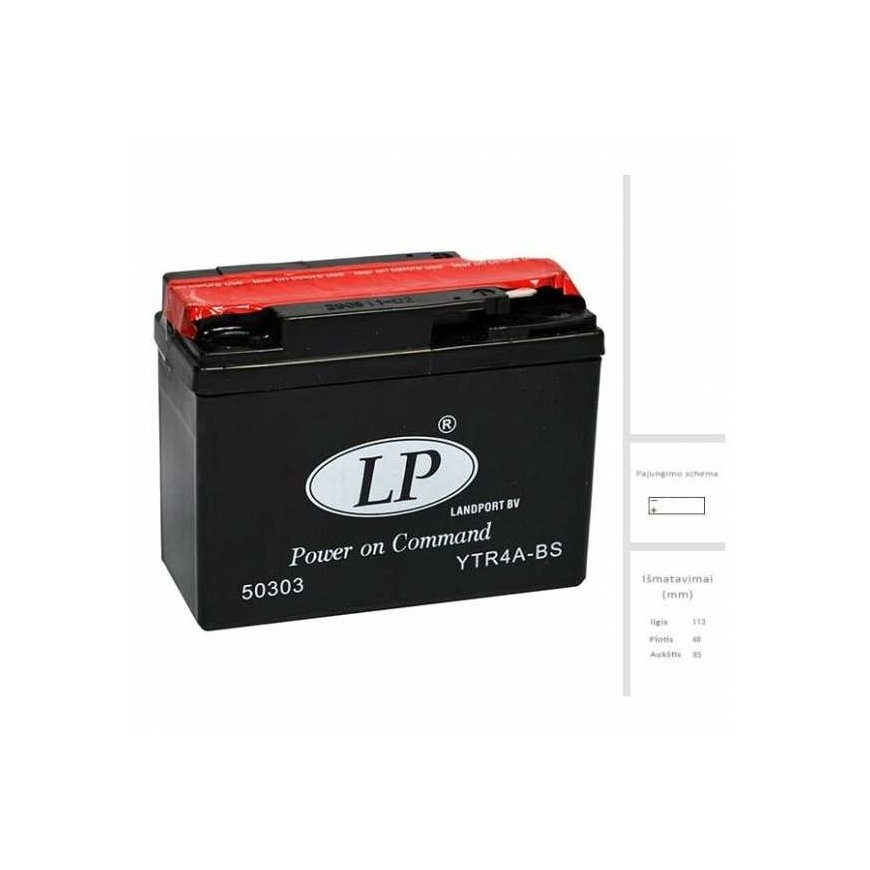 Landport Akumulaator 2.3 Ah 45A EN 12V