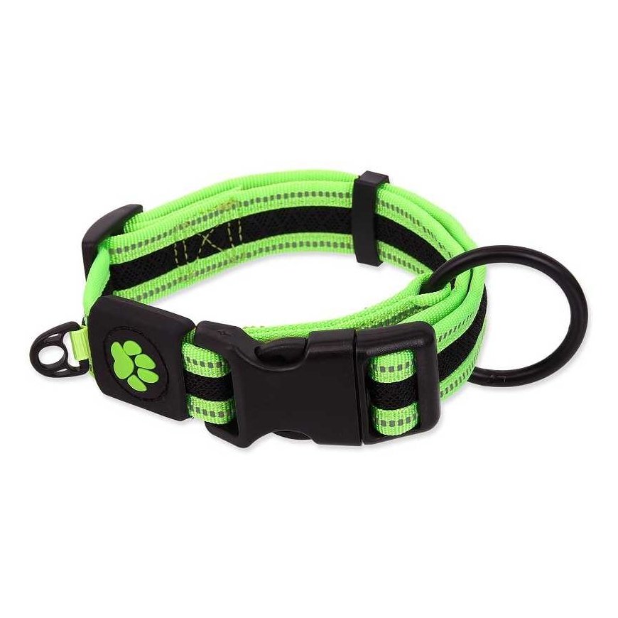 Kakla siksna - Placek Active Dog Collar Fluffy XL lime 3.8x44-70cm