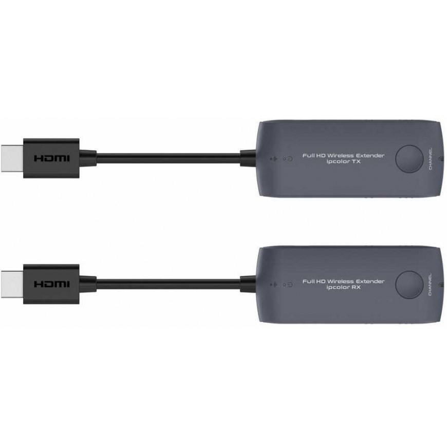 PREMIUMCORD HDMI bezvadu paplašinātājs, mini, FULL HD 1080p 20 m attālumā, pelēks