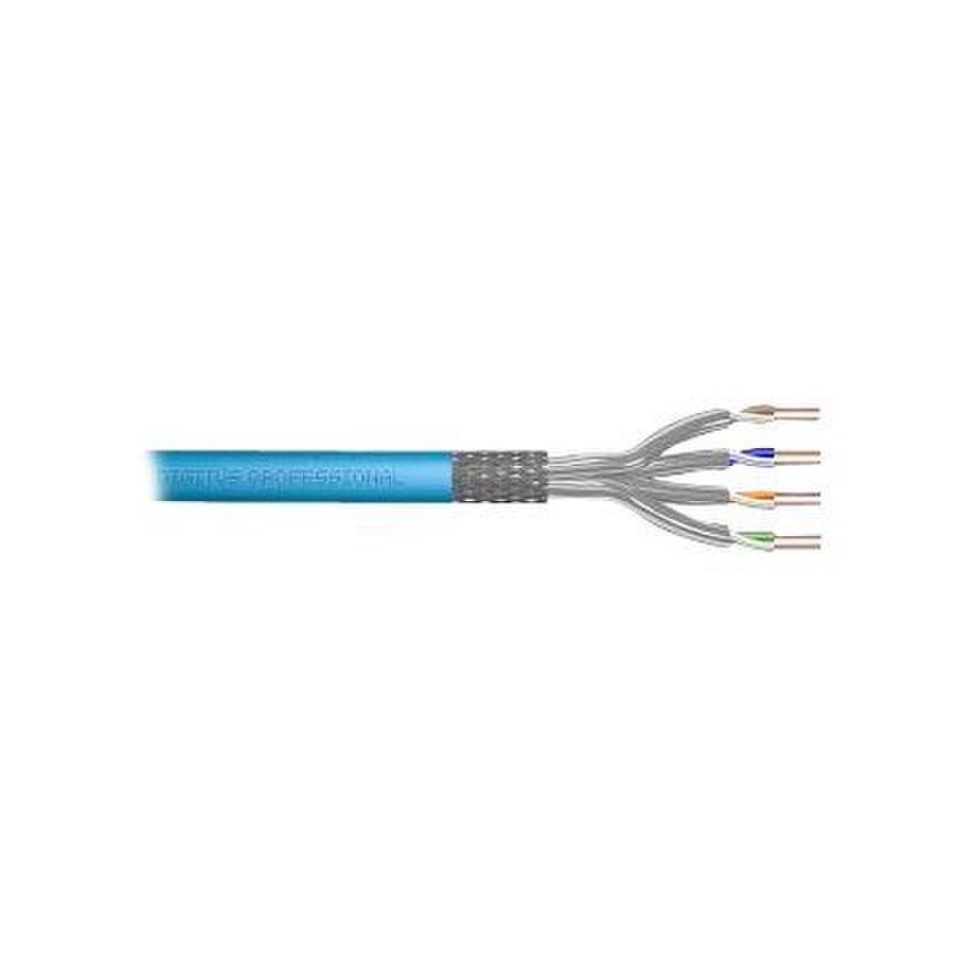 S/FTP cat.6A verkkokaapeli, kierretty pari, LSOH, Dca 4x2x23 AWG, 10Gb/s, 10 vuoden takuu, harmaa, 100m - Q-LANTEC – 2