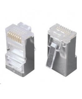 Solarix connector RJ45 CAT5E STP 8p8c shielded non-bendable per cable / 100 pcs KRJS45/5SLD