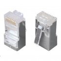 Solarix connector RJ45 CAT5E STP 8p8c shielded non-bendable per cable / 100 pcs KRJS45/5SLD Solarix connector RJ45 CAT5E STP 8p8c shielded non-bendable per cable / 100 pcs KRJS45/5SLD