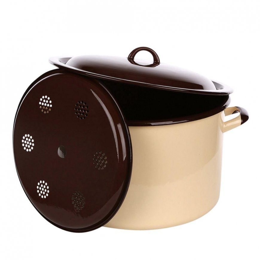 Altom Design Puodas TIESUS 16.6L ØR.30CM AUKŠTIS.25.2CM KREMINAS/TAMSUS CENTRAS SU DANGELIS – 2