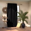 Yöverho AmeliaHome BLACKOUT 140X245 cm, 1 kpl, nauha/koukut, väri: musta Yöverho AmeliaHome BLACKOUT 140X245 cm, 1 kpl, nauha/koukut, väri: musta