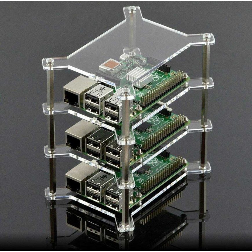 Gravlaser Dēklas paredzēts Raspberry Pi 4B/3B+/3B/2B, x3, atvērts – 3
