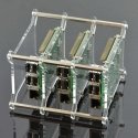 Gravlaser Dėklas, mis on mõeldud Raspberry Pi 4B/3B+/3B/2B jaoks, x3, avatud Gravlaser Dėklas, mis on mõeldud Raspberry Pi 4B/3B+/3B/2B jaoks, x3, avatud