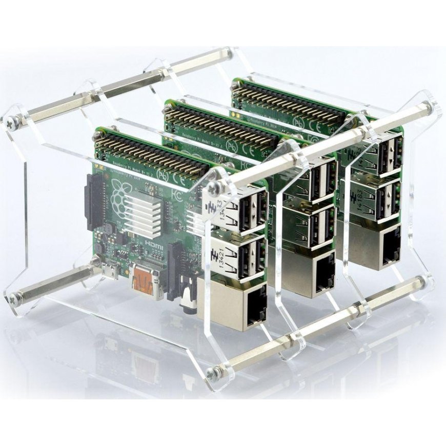 Gravlaser Dėklas skirtas Raspberry Pi 4B/3B+/3B/2B, x3, atviras – 5