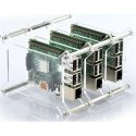 Gravlaser Dėklas, mis on mõeldud Raspberry Pi 4B/3B+/3B/2B jaoks, x3, avatud Gravlaser Dėklas, mis on mõeldud Raspberry Pi 4B/3B+/3B/2B jaoks, x3, avatud