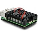 justPi dėklas Raspberry Pi 5 su dviem ventiliatoriais - aliuminis - juodas justPi dėklas Raspberry Pi 5 su dviem ventiliatoriais - aliuminis - juodas