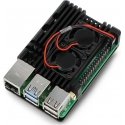 justPi case for Raspberry Pi 5 with two fans - aluminum - black justPi case for Raspberry Pi 5 with two fans - aluminum - black