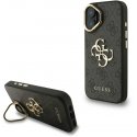 Guess PU 4G metāla logo statīva kameras rāmis, vāciņš, kas paredzēts Apple iPhone 16, melnā krāsā Guess PU 4G metāla logo statīva kameras rāmis, vāciņš, kas paredzēts Apple iPhone 16, melnā krāsā