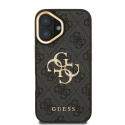 Чехол Guess PU 4G Metal Logo Stand Camera Frame для Apple iPhone 16 черного цвета Чехол Guess PU 4G Metal Logo Stand Camera Frame для Apple iPhone 16 черного цвета