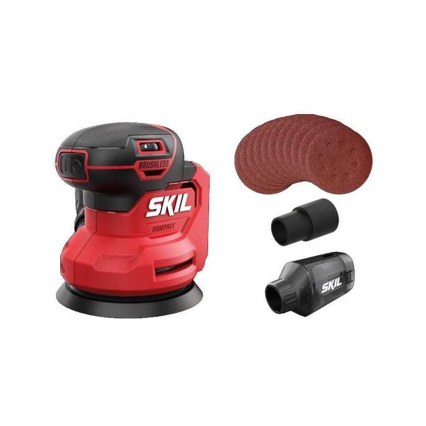 Skil_Red Akumuliatorinis ekscentrinis šlifuoklis Skil 3751CA, 20 V
