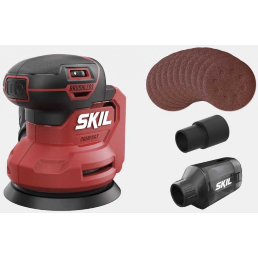 Skil Red Cordless Orbital Sander Skil 3751CA, 20 V – 4