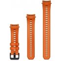 Garmin 20 mm watch strap cap (Instinct E – 40 mm), Ember orange silicone