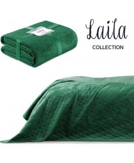 AmeliaHome gultas LAILA, 200x220 cm, krāsa: tumši zaļa/gaiši zaļa