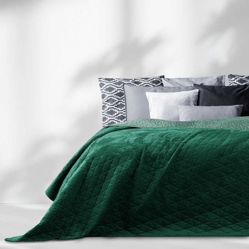 AmeliaHome bedspread LAILA, 200x220 cm, color: dark green/light green – 5