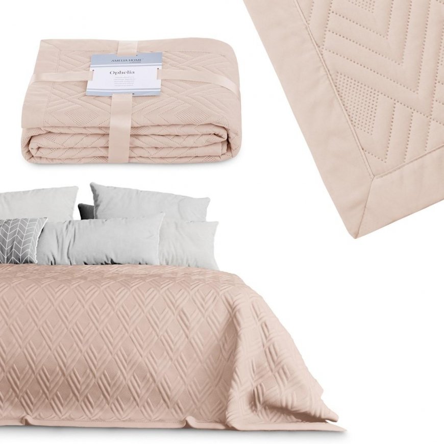 AmeliaHome LOVAS / AH / OPHELIA / POWDER Pink / 200x220
