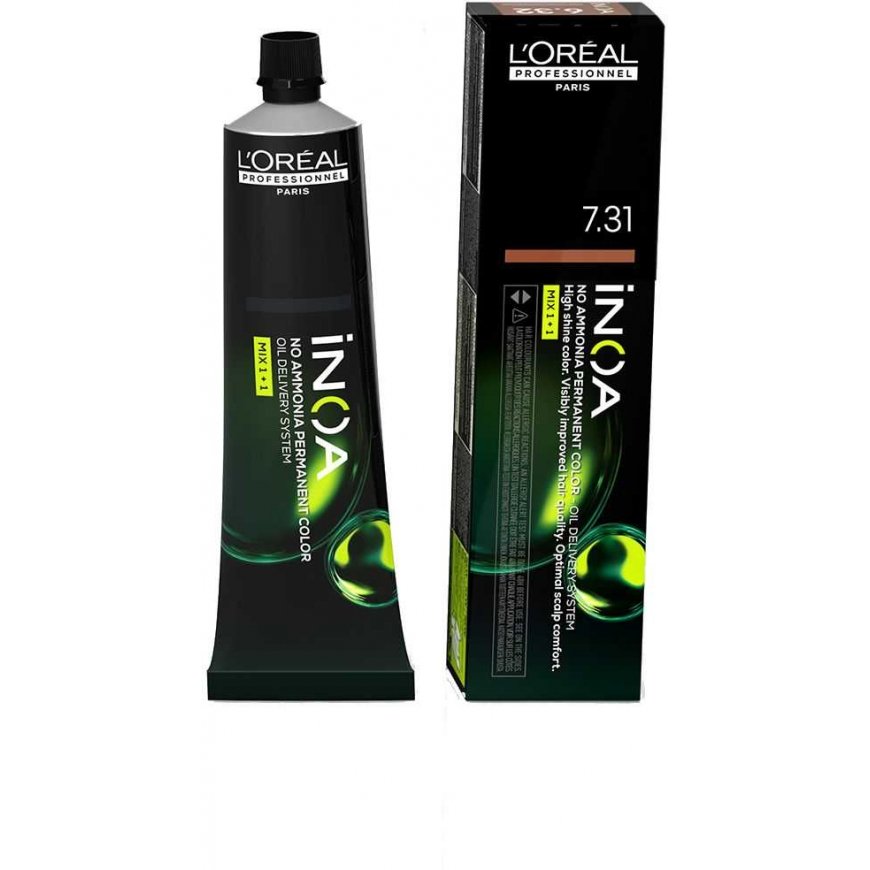 Professionaalsed juuksevärvid "L'oreal Professionnel Inoa Ammonia Vaba Püsiv Värv" 7,31 60g – 2