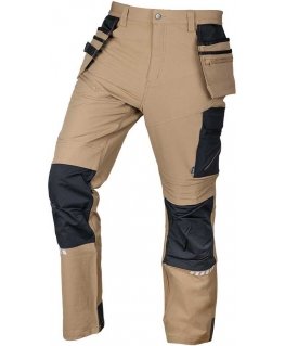 Neo Work Pants 'Mix&Match' with Cordura, elastic, sand-black, size L