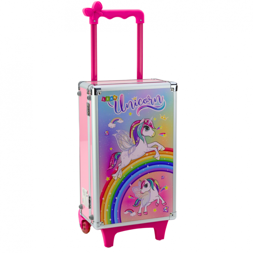 Lean Toys Kids' cosmetic set with a unicorn suitcase – 2