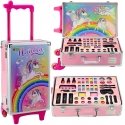 Lean Toys Kids' cosmetic set with a unicorn suitcase Lean Toys Kids' cosmetic set with a unicorn suitcase