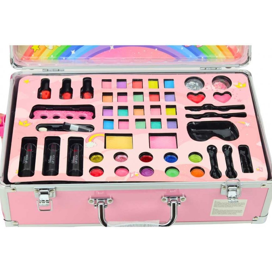 Lean Toys Kids' cosmetic set with a unicorn suitcase – 5