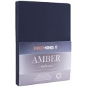 DecoKing Amber Dark Blue Bed Sheet, 240x200 cm, with elastic DecoKing Amber Dark Blue Bed Sheet, 240x200 cm, with elastic