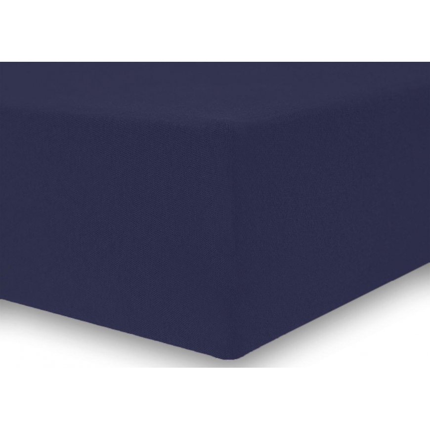 DecoKing Amber Dark Blue Bed Sheet, 240x200 cm, with elastic – 4