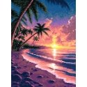 Beldizart Diamond painting with frame Sunset at sea 30x40 cm VA833 Beldizart Diamond painting with frame Sunset at sea 30x40 cm VA833