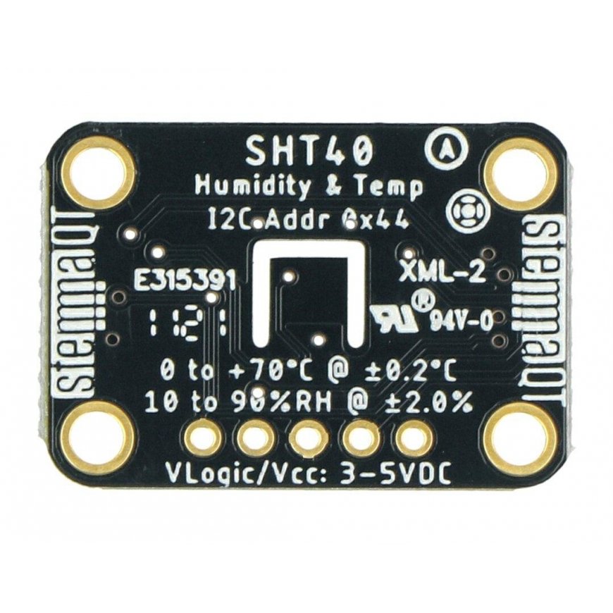 Temperatūros ir drėgmės jutiklis, Sensirion SHT40, STEMMA AT / Qwiic, Adafruit 4885 – 3
