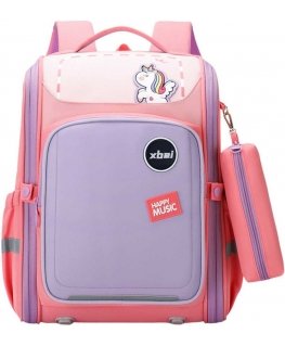 Lean Koolikott ükssarviku rinna rihmaga, pastellne, roosa, 21 l, 39 cm