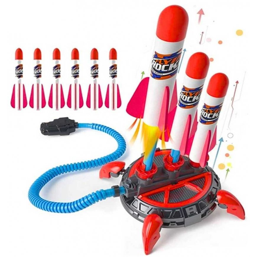 WOOPIE foam rocket launcher, 6 pcs. – 2