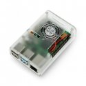 Raspberry Pi 4B korpus justPi ventilaatoriga – läbipaistev Raspberry Pi 4B korpus justPi ventilaatoriga – läbipaistev