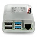 Raspberry Pi 4B dėklas justPi su ventiliatoriumi – skaidrus Raspberry Pi 4B dėklas justPi su ventiliatoriumi – skaidrus