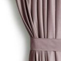 Tamsios Užuolaidos VELVET spalvos tamsiai smėlio spalvos klasikinio juostos tipo medžiaga - tekstilė aksomas 140x245 AmeliaHome
